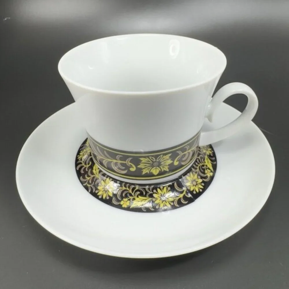 Taihei China Fine Bone China Porcelain Teacup‎ Saucer Set Cup Plate Hacienda VTG